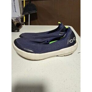 Women’s Size 10 Oofos Oomg Eezee Low Navy Blue Recovery Shoes Sneakers